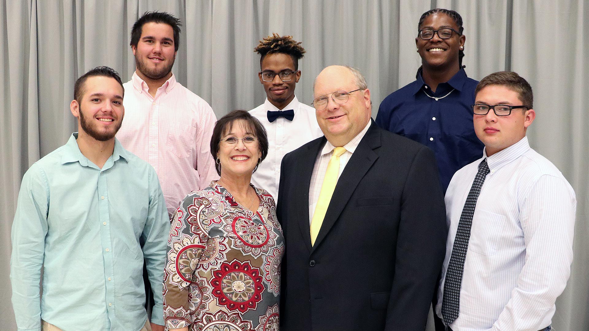 group photo of scholarship recipients